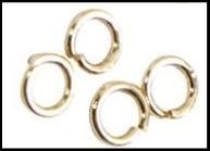 Ringen, dikte 0,7 mm, verguld, 500 stuk/ 1 doos